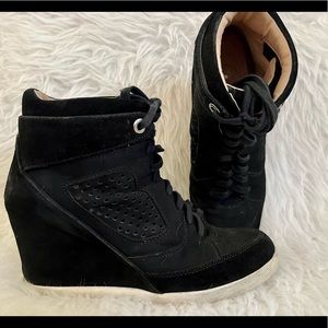 French Connection suede platform sneakers